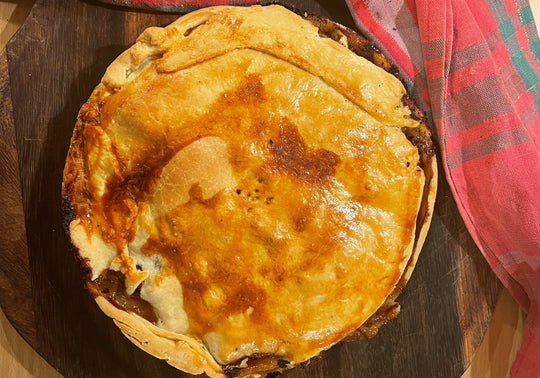 Caramelised Onion & Roast Lamb Pie