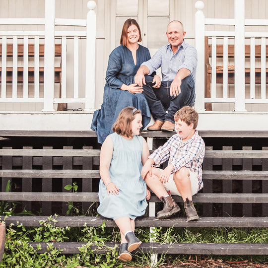 The Schmidt family from Victoria Hill Lamb